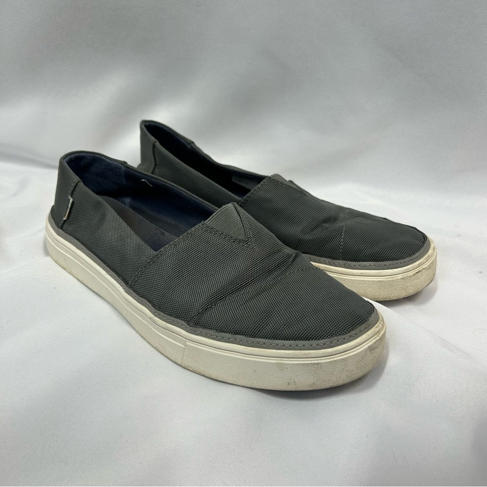 Toms | Canvas Slip On Shoes Dark Gray Sneakers Women's Size 9W